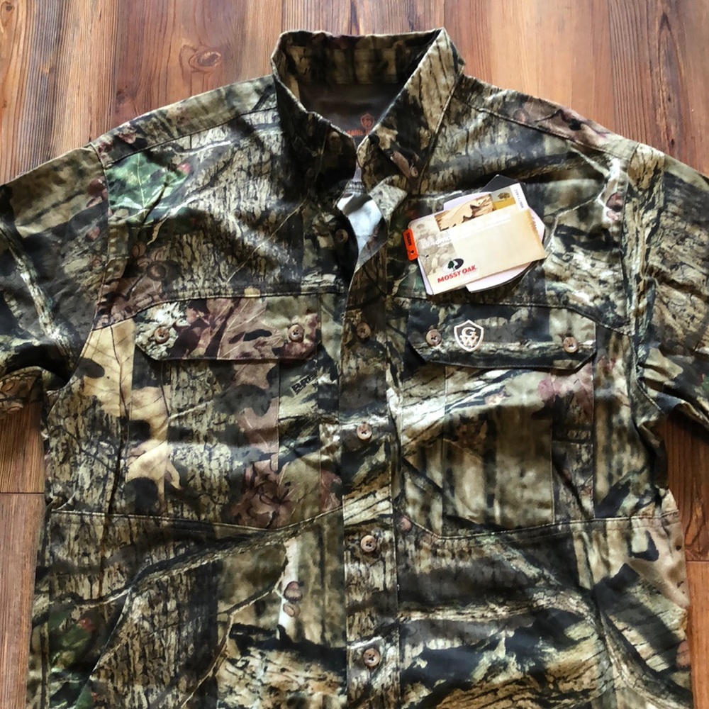 MOSSY OAK men camouflage shirt SZ small